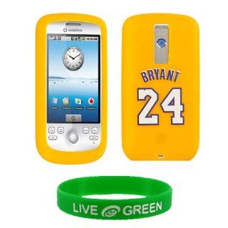 Yellow Kobe Bryant 24 Design Silicone Skin Case for HTC myTouch 3G Magic Phone, T Mobile Cell Phones & Accessories