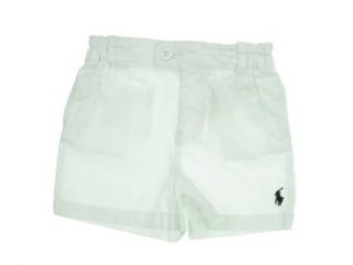 Ralph Lauren Baby Girl's Shorts White 6 Months Infant And Toddler Shorts Clothing