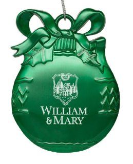 College of William & Mary   Pewter Christmas Tree Ornament   Green Sports & Outdoors