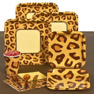 Animal Print Leopard Standard Pack for 8 Party Accessory Toys & Games