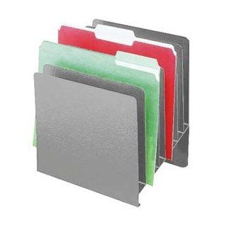 Buddy Products 8 Pocket Slant File, Steel, 9.875 x 7.875 x 11 Inches, Platinum (0578 32)  Office Desk Organizers 
