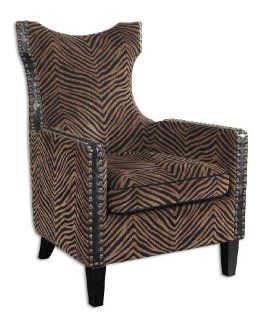 Uttermost Kimoni Armchair 33.5 Inches by 30.5 Inches by 42.75 Inches Tall   Kimoni Tall Wingback Chair