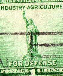1940 "National Defense Issue Liberty" 1 Cent Stamp (#899) 