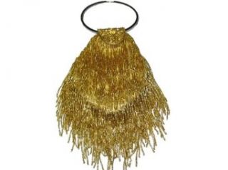 LS899 gold Beaded Handmade Gold Evening Handbag Purse bag Clothing
