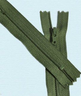 27" Zipper [SPECIAL] YKK #3 Skirt & Dress Nylon Coil ~ YKK Zippers Color 879 ~ Artichoke [GRASS GREEN] (3 Zippers / Pack)