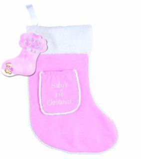 Babys 1st Christmas Stocking (Pink) Toys & Games