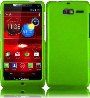 For Motorola Droid Razr M XT907 Hard Cover Case Neon Green Cell Phones & Accessories