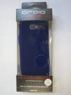 Motorola XT907 Droid RAZR M Blue High Gloss Silicone Cover Case OEM Verizon Cell Phones & Accessories