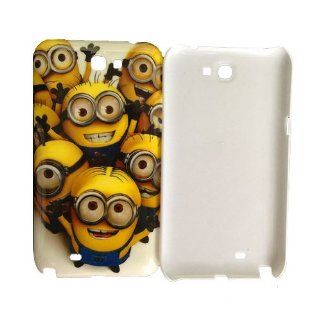 JBG Samsung Note 2 N7100 Cute Despicable Me Minions Snap on Hard Case Skin for Samsung Galaxy Note 2 II N7100 Happily Cell Phones & Accessories