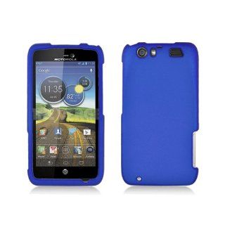 Blue Hard Cover Case for Motorola Atrix HD MB886 Cell Phones & Accessories