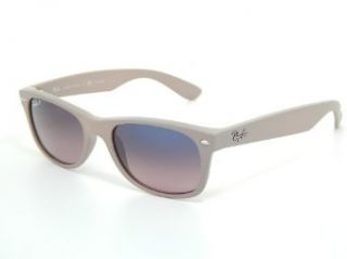 Ray Ban Wayfarer RB2132 886/77 Matte Beige/Crystal Polar Blue Violet 52mm Sunglasses Clothing