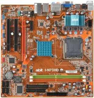ABIT I N73HD C2D LGA775 Socket GeForce 7100 nForce 630i FSB1333 DDR2 800 HDMI Motherboard Electronics