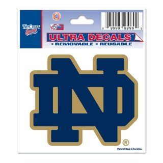 Notre Dame Fighting Irish Official NCAA 3"x4" Car Window Cling Decal  Sports Fan Automotive Decals  Sports & Outdoors