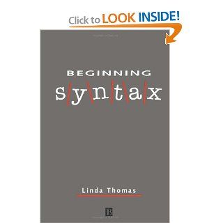 Beginning Syntax (9780631188261) Linda Thomas Books
