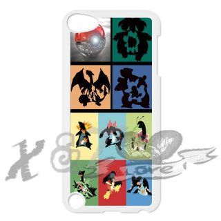 PokeBall & Pokemon Ball & Pikachu & mewtwo & Mew & charmander & squirtle & bulbasaur X&TLOVE DIY Snap on Hard Plastic Back Case Cover Skin for iPod Touch 5 5th Generation   888 Cell Phones & Accessories