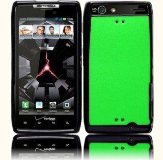Neon Green Hard Cover Case for Motorola Droid RAZR MAXX XT912 Cell Phones & Accessories