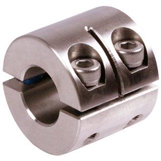 clamp collar double split double wide stainless steel 1.4301 bore 6mm with bolts DIN 912 Shafts And Shafting Products