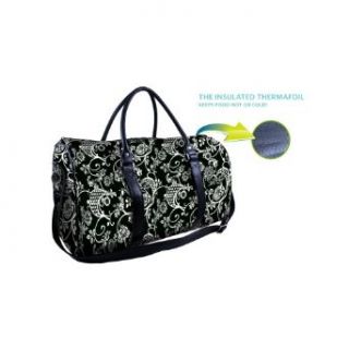 Fit&Fresh 912Ff79 Tote Insulated Designer B&W All Over Floral Clothing
