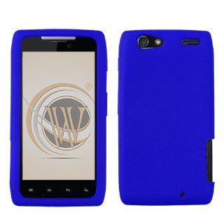 Motorola Droid RAZRMAX XT913 Silicone Skin Solid Dark Blue Cell Phones & Accessories