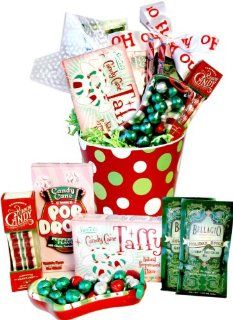 Holiday Goodies Gift Planter with Ceramic Candy Dish  Gourmet Candy Gifts  Grocery & Gourmet Food