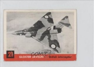Gloster Javelin COMC REVIEWED Good to VG EX (Trading Card) 1956 Jets #21 Entertainment Collectibles