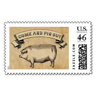 Vintage Pig Postage Stamp Health & Personal Care
