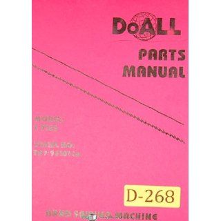 Doall Model C 916S, Band Saw Parts Manual Doall Books