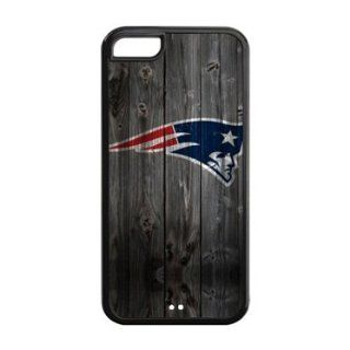 iPhone 5C Case  Wood Look NFL New England Patriots Apple iPhone 5C (Cheap IPhone5) Perfect Design TPU Case Cover Protector Cell Phones & Accessories