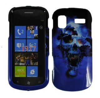Blue Skull Hard Case Cover for Samsung Focus i917 Cell Phones & Accessories