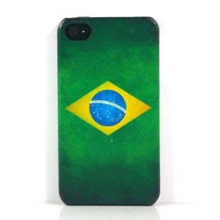 Brazil Flag Design Plastic Protective Case / Cover / Skin / Shell for Apple iPhone 4 / 4S + Free USB Cable and Screen Protector(1909 18) Cell Phones & Accessories