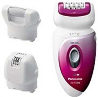 Panasonic Soie ES WD88 Women's Wet & Dry Epilator and Heel Calluses Remover   Pink Color Health & Personal Care