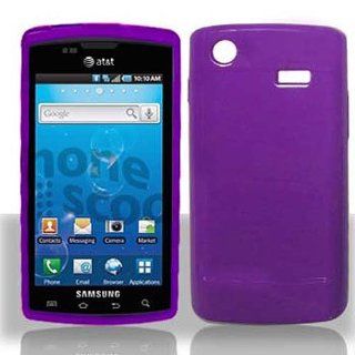 Purple Flex Cover Case for Samsung Captivate SGH I897 Cell Phones & Accessories