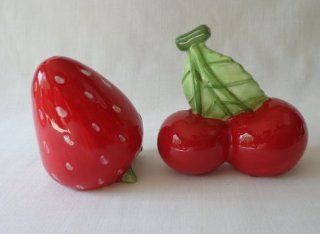 SALT AND PEPPER SHAKER SET ~ STRAWBERRY AND CHERRIES  Other Products  