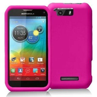 Hot Pink Snap On Hard Skin Case Cover for Motorola Photon Q 4G LTE XT897 Cell Phones & Accessories