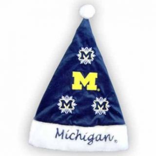University of Michigan Wolverines Santa Hat  Sports Fan Novelty Headwear  Clothing