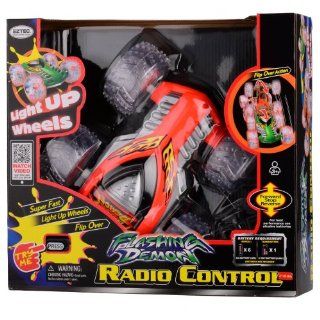 Flashing Demon Radio Control Flip Over Vehicle   Assorted Colors Toys & Games