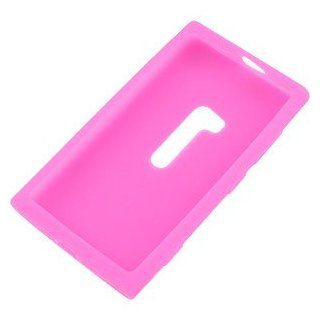 Silicone Skin Cover for Nokia Lumia 920, Hot Pink Cell Phones & Accessories