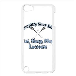 Customized Lacrosse Crossed Sticks Apple iPod touch iTouch 5th Waterproof Back Cases Covers   Players & Accessories