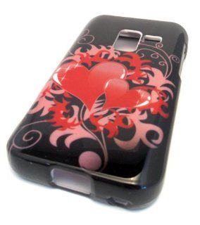 Samsung Galaxy Attain 4G R920 Black Red Heart Tattoo Design HARD Case Cover Skin METRO PCS Cell Phones & Accessories