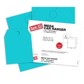 Blanks USA Robin Egg Blue Mega Car Door Hangers   8 1/2 x 11 in 65 lb Cover 500 per Package   Standard Hangers