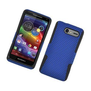 Blue Apex Perforated Hard Case Gel Cover For Motorola Electrify M XT901 Cell Phones & Accessories