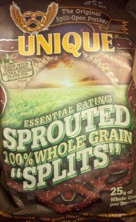 Unique Pretzel Wholegrain Sprouted Pretzels, 8 Ounce (Pack of 4)  Grocery & Gourmet Food