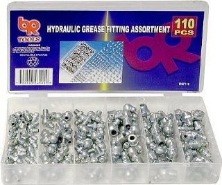 Big Roc Tools Hydraulic Grease Fitting Assortment   110 Pieces Automotive