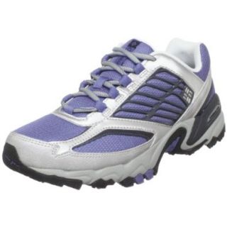 Columbia Women's Klamath Trail Running Shoe,White/Alaskan Blue,10.5 M US Shoes