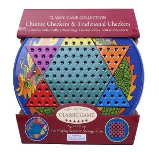 Chinese Checkers and Traditional Checkers Toys & Games