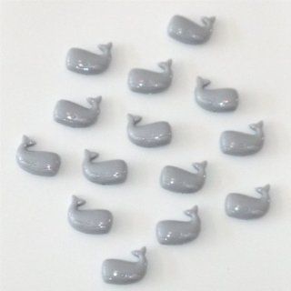 100 Whale Beads   Grey