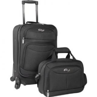 U.S. Traveler Fashion 2 Piece Carry on Spinner Set (Charcoal) Clothing