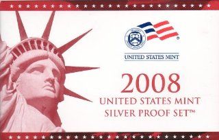 2008 S Silver Proof Set in Original US Government Packaging 