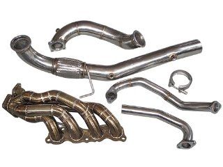 Cxracing Turbo Thick Manifold Downpipe for Civic Integra DC5 RSX K20 Sidewinder T3 38mm Automotive