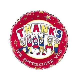 "Thanks, We Appreciate You" 18" Mylar Balloon Health & Personal Care